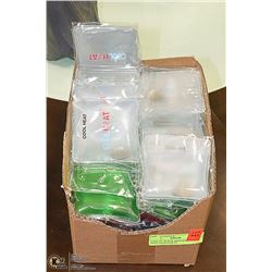 CASE OF 70 NEW INDIVIDUAL HEAT PADS GOOD FOR IN