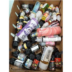 FLAT OF VAPE IN VARIOUS SIZES, FLAVOURS, BRANDS,