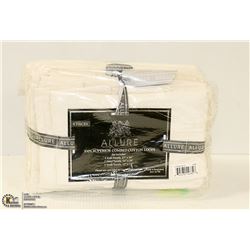 ALLURE 6 PIECE WHITE TOWEL SET