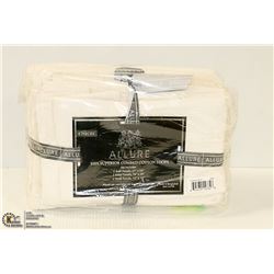 ALLURE 6 PIECE WHITE TOWEL SET