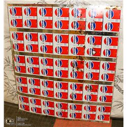 UNCUT SHEET OF VINTAGE PEPSI CANS