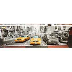 FRAMED PHOTOGRAPH OF NEW YORK CITY 18" X 55"
