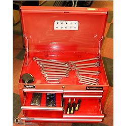 MASTERCRAFT TOOL BOX WITH CONTENTS, SOME