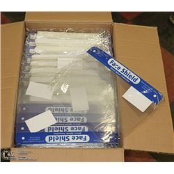 CASE OF 140 DIRECT SPLASH PROTECTION FACESHIELDS