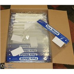 CASE OF 140 DIRECT SPLASH PROTECTION FACESHIELDS