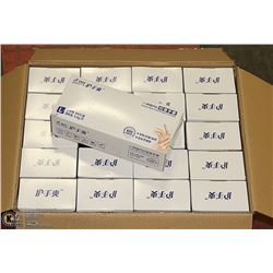 CASE WITH 20 BOXES OF LARGE RUBBER DISPOSABLE