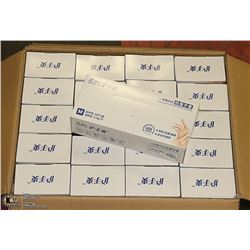 CASE WITH 20 BOXES OF MEDIUM RUBBER DISPOSABLE