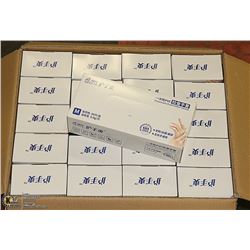 CASE WITH 20 BOXES OF MEDIUM RUBBER DISPOSABLE