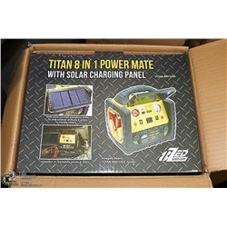 TITAN 8 IN 1 POWER MATE WITH SOLAR CHARGING PANEL