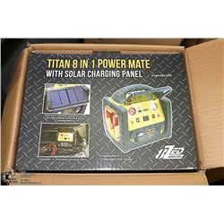 TITAN 8 IN 1 POWER MATE WITH SOLAR CHARGING PANEL