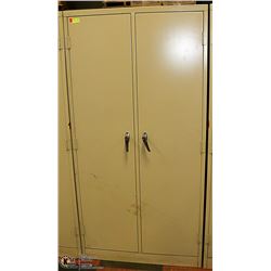 METAL STORAGE CABINET 2-DOOR 20" X 36" X 72"