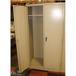 METAL STORAGE CABINET 2-DOOR 20" X 36" X 72"