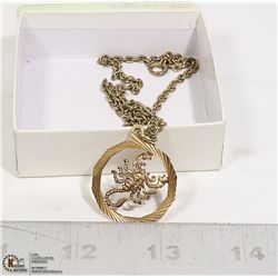 14K GOLD SCORPION NECKLACE ON CHAIN