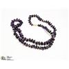 Image 1 : LARGE DEEP PURPLE AMETHYST NECKLACE