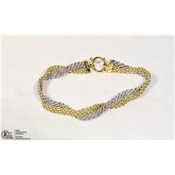 14K GOLD TWO TONE BRACELET