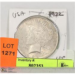 1922 USA SILVER DOLLAR
