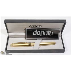 GOLD FILLED FOUNTAIN PEN WITH BOX DONATO