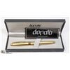 Image 1 : GOLD FILLED FOUNTAIN PEN WITH BOX DONATO