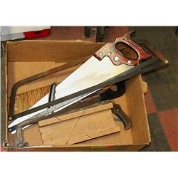 HANDSAWS- LOT OF ASSORTED