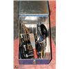 Image 1 : VINTAGE METAL TOOL BOX WITH TOOLS