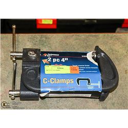 2PC 4" C-CLAMPS