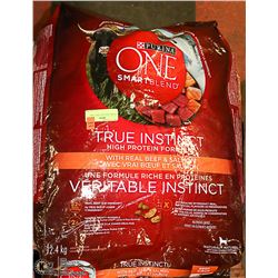 2 PURINA ONE DOG FOOD 12.4KG