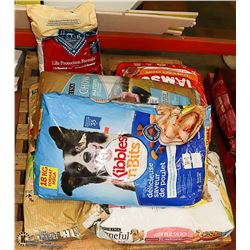 PALLET OF ASSORTED DAMAGE BAG DOG FOOD