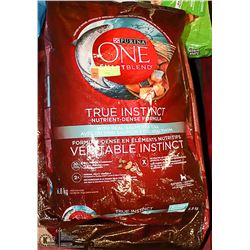 3 BAGS PURINA ONE-1 IS 6.8KG, 2 BAGS 12.4KG