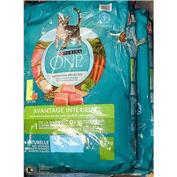 2 BAGS PURINA ONE CAT FOOD 7.2KG