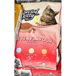 4 BAGS SPECIAL KITTY CAT FOOD 7.5KG
