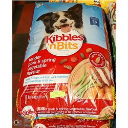 4 BAGS KIBBLES N BITS DOG FOOD 18KG