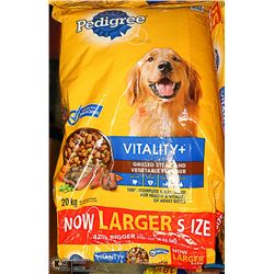 3 20 KG BAGS OF PEDIGREE GRILLED STEAK AND