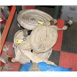 LOT OF ASSORTED FIRE HYDRANT CANVAS HOSE
