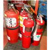 Image 1 : LOT OF 4 ASSORTED SIZE FIRE EXTINGUISHER CHARGED