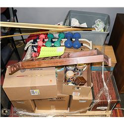 PALLET OF ASSORTED ESTATE MISC INCL STEINS POOL