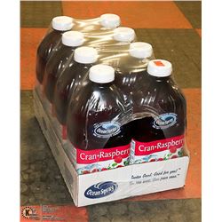 CASE WITH 8 1.89L BOTTLES OF OCEAN SPRAY CRANBERRY