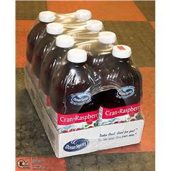 CASE WITH 8 1.89L BOTTLES OF OCEAN SPRAY CRANBERRY