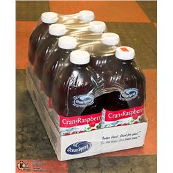 CASE WITH 8 1.89L BOTTLES OF OCEAN SPRAY CRANBERRY