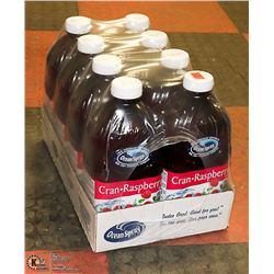 CASE WITH 8 1.89L BOTTLES OF OCEAN SPRAY CRANBERRY