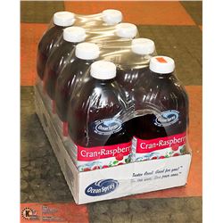 CASE WITH 8 1.89L BOTTLES OF OCEAN SPRAY CRANBERRY