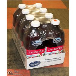 CASE WITH 8 1.89L BOTTLES OF OCEAN SPRAY CRANBERRY