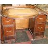 Image 1 : ANTIQUE WOODEN VANITY WITH MIRROR FRAME