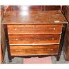 Image 1 : ANTIQUE WOODEN VANITY WITH MIRROR FRAME