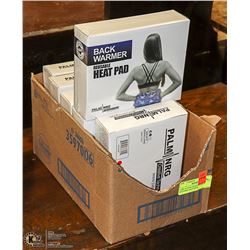 CASE OF NEW PALM NRG BACK REUSABLE HEAT PADS