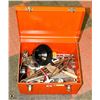 Image 1 : TOOL BOX- METAL- "FLAHERTY" BRAND WITH TOOLS