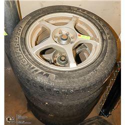 4 TIRES- 2-WINGUARD 231 NEXEN 195 65 R15 70% WEAR