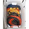 Image 1 : LARGE BOX OF EXTENSION CHORDS AND BOOSTER CABLES