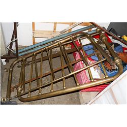ANTIQUE BRASS BEDFRAME AND RAILS