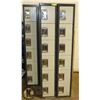 Image 1 : LOT OF FIVE 6 CUBBY BANK LOCKERS 12 X 18 X 72