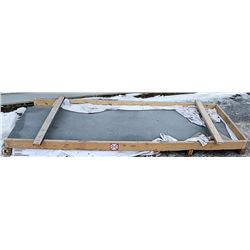 OUTSIDE SKID WITH LARGE CONSTRUCTION BOARD